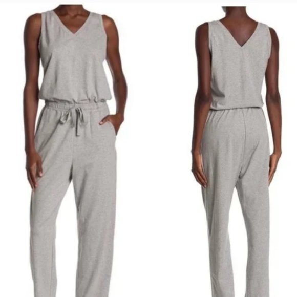 Calvin Klein Sleeveless Grey Jogger Jumpsuit Size Small - Picture 1 of 16